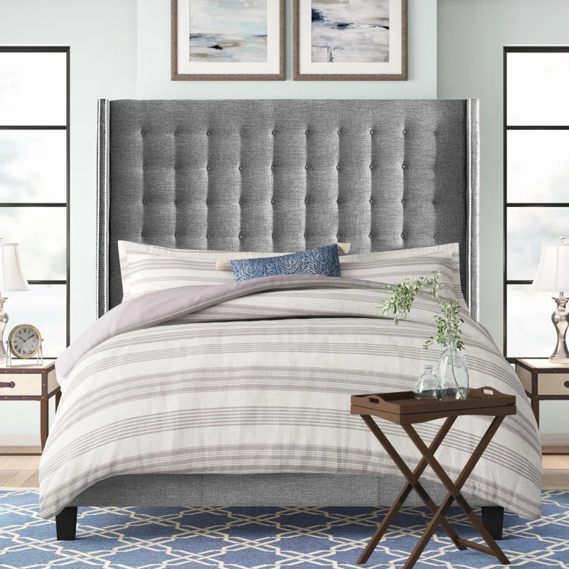 Rou Tufted Upholstered Low Profile Platform Bed | Wayfair North America