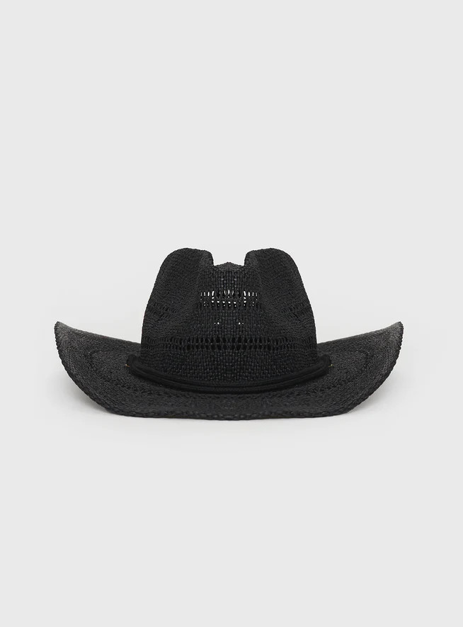 Mid Morning Cowboy Hat Black | Princess Polly US
