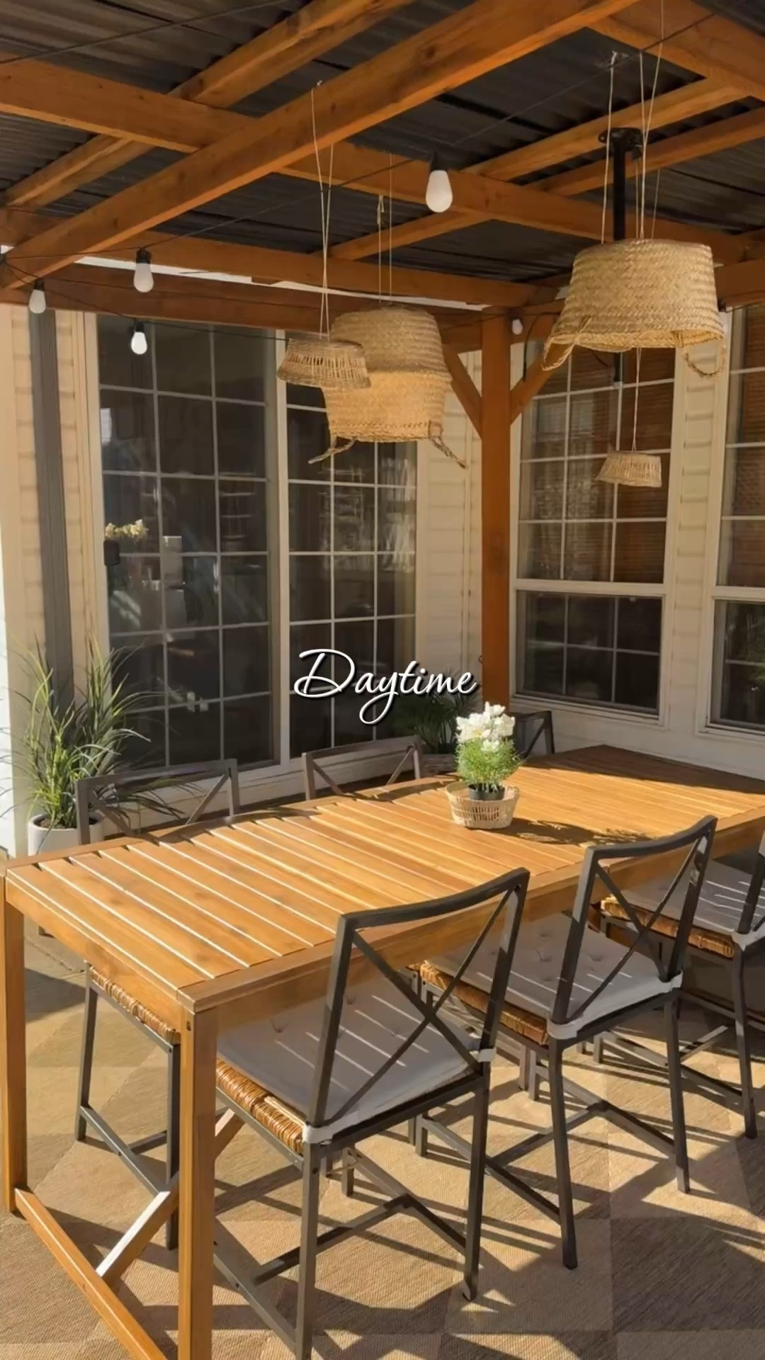 Patio from daytime to night 

#LTKHome