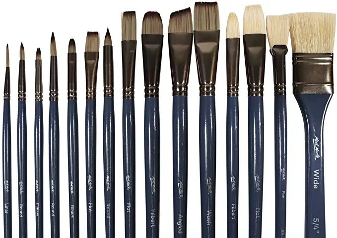 Mont Marte Premium Paint Brush Set 15 Piece, Includes 15 Different Brushes in a Roll Case with Ma... | Amazon (US)