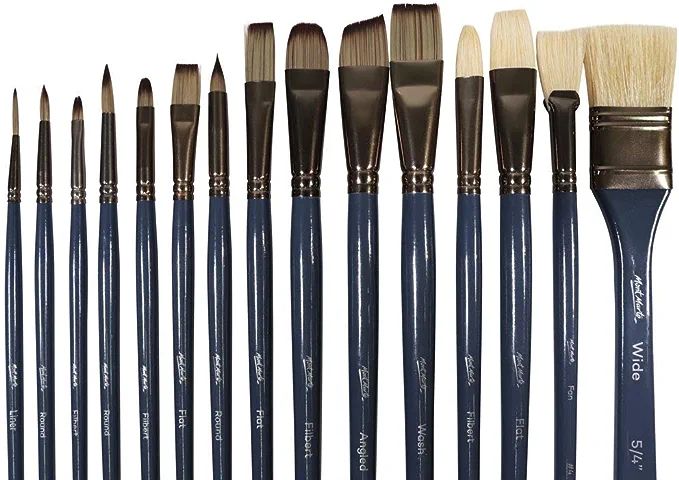 Mont Marte Premium Paint Brush Set 15 Piece, Includes 15 Different Brushes in a Roll Case with Ma... | Amazon (US)