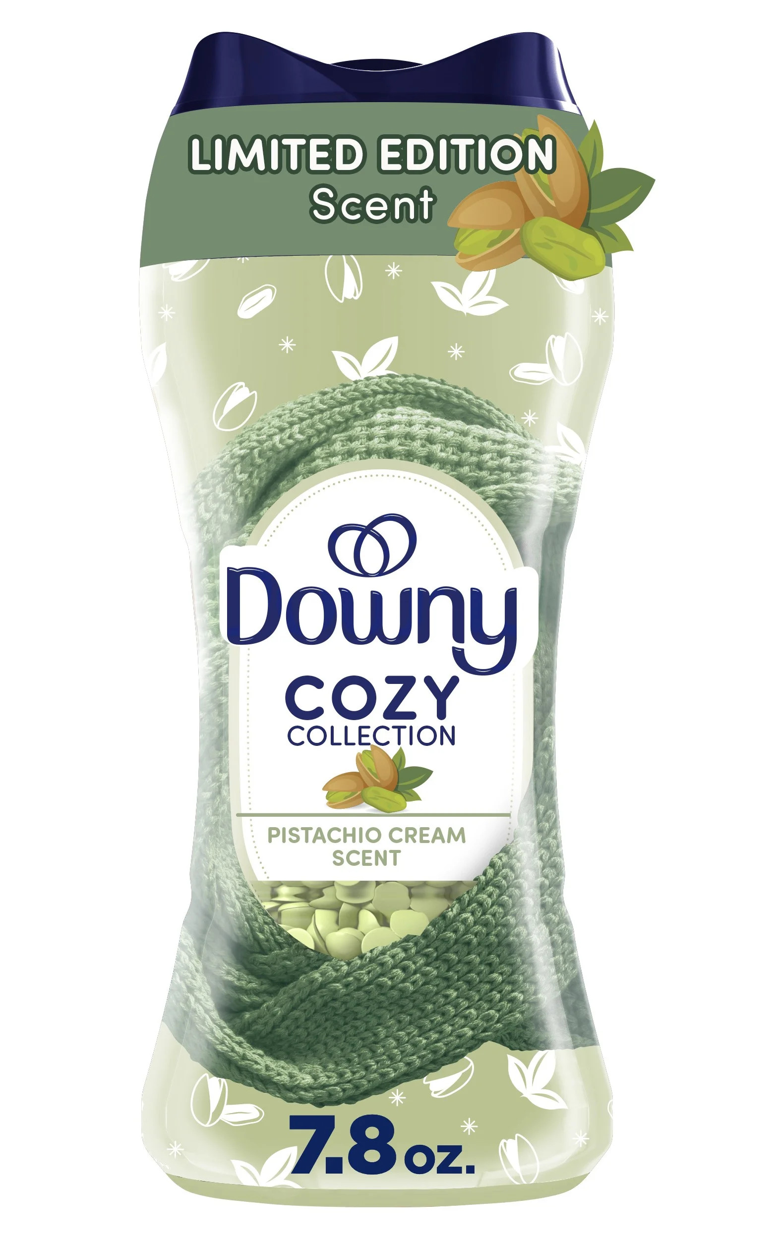 Downy Cozy Collection In-Wash Laundry Scent Booster Beads, Pistachio Cream Scent, 7.8 oz | Walmart (US)