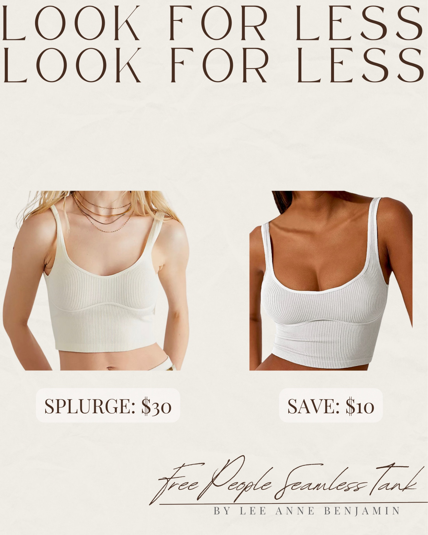 Look for less Free People tank! 

#LTKsalealert #LTKstyletip #LTKunder50