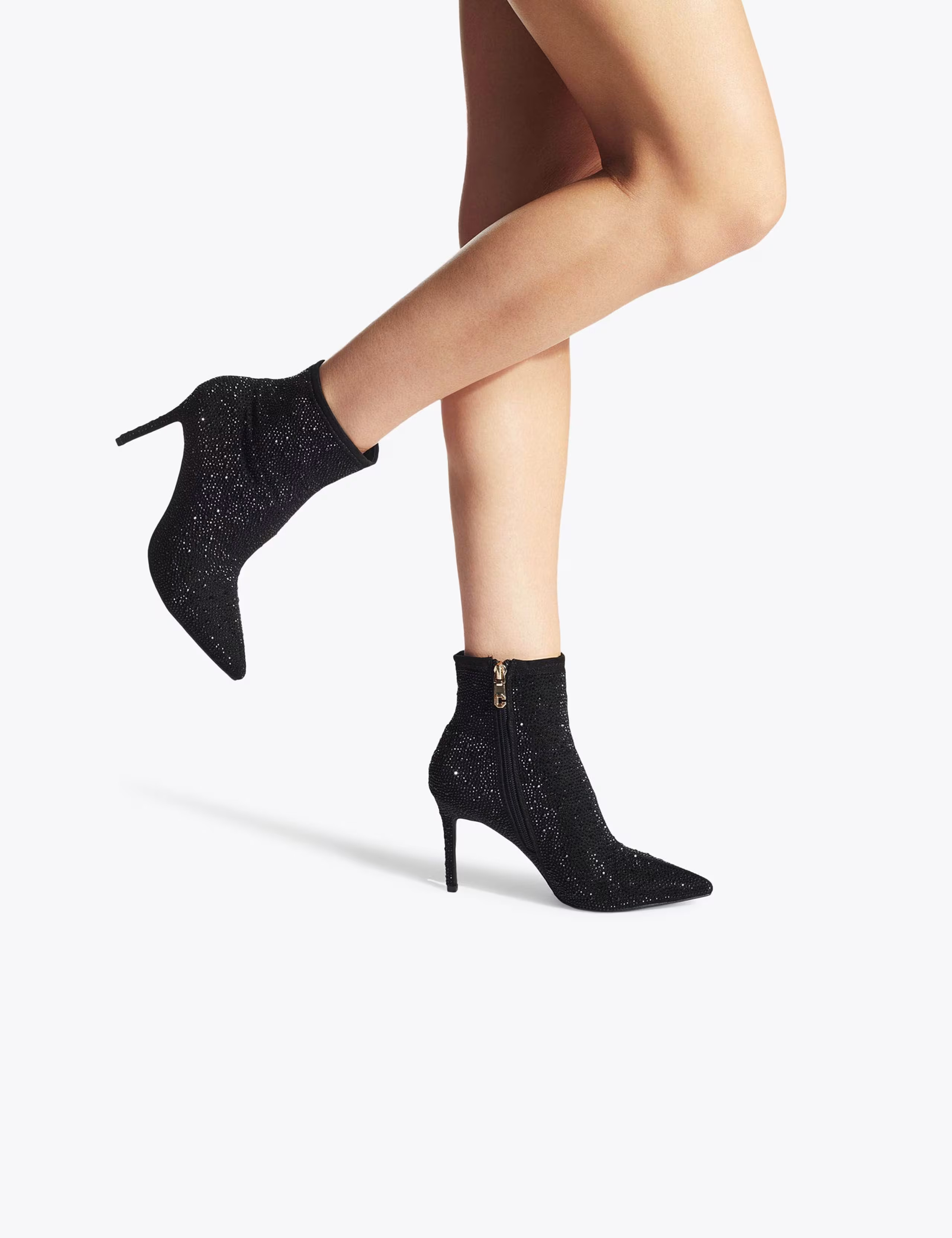 Sparkle Stiletto Heel Pointed Ankle Boots | Carvela | M&S | Marks & Spencer (UK)