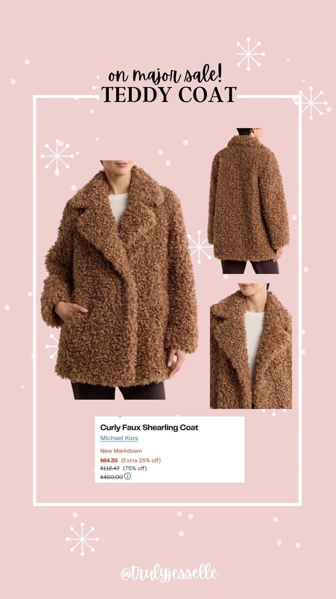Michael Kors teddy coat on major sale, winter coat, neutral coat, winter coat 

#LTKFindsUnder100 #LTKSeasonal #LTKSaleAlert