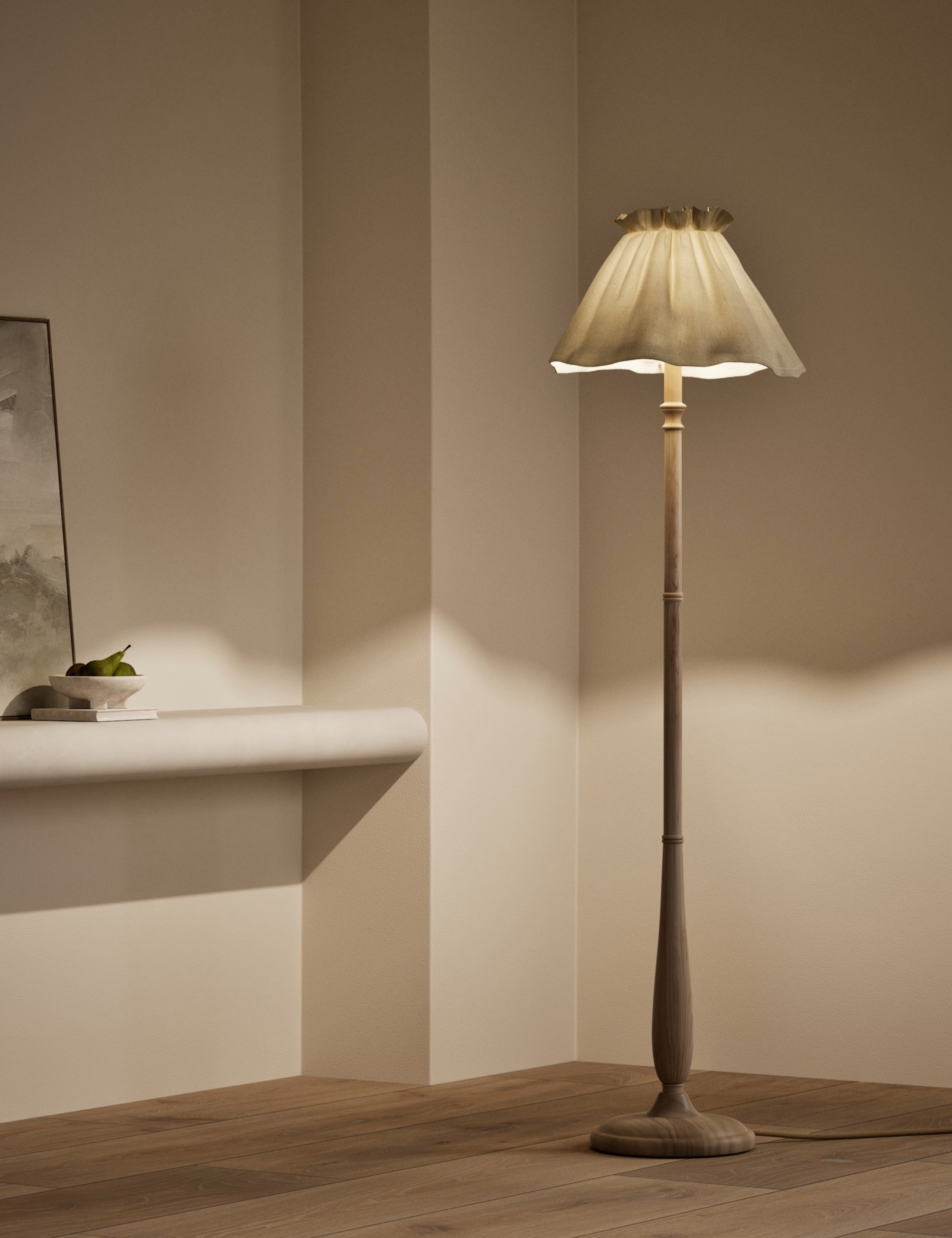 Skirt Shade Wooden Floor Lamp | Marks & Spencer (UK)