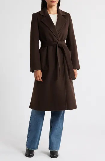 Sam Edelman Longline Wrap Coat | Nordstrom | Nordstrom