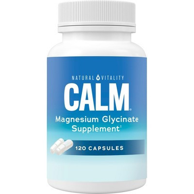 Natural Calm Magnesium Glycinate Vegan Capsules - 120ct | Target