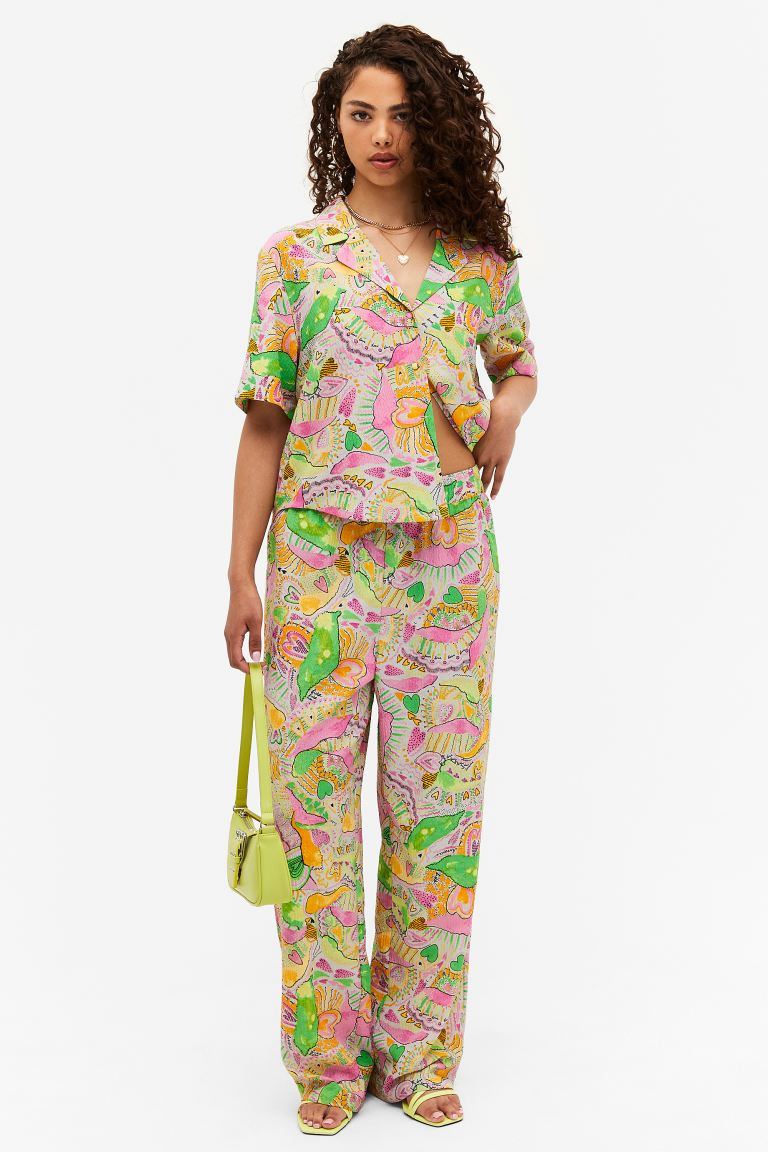 High waist straight leg trousers | H&M (DE, AT, CH, NL, FI)