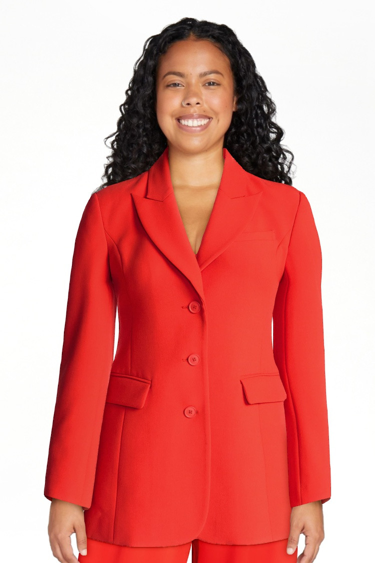 Devil Wears Prada Scoop Collection Women's and Women’s Plus Single Breasted Blazer, Sizes XS-4X | Walmart (US)
