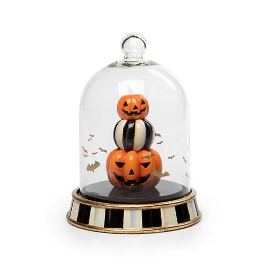 Halloween Stacked Pumpkins Cloche | MacKenzie-Childs