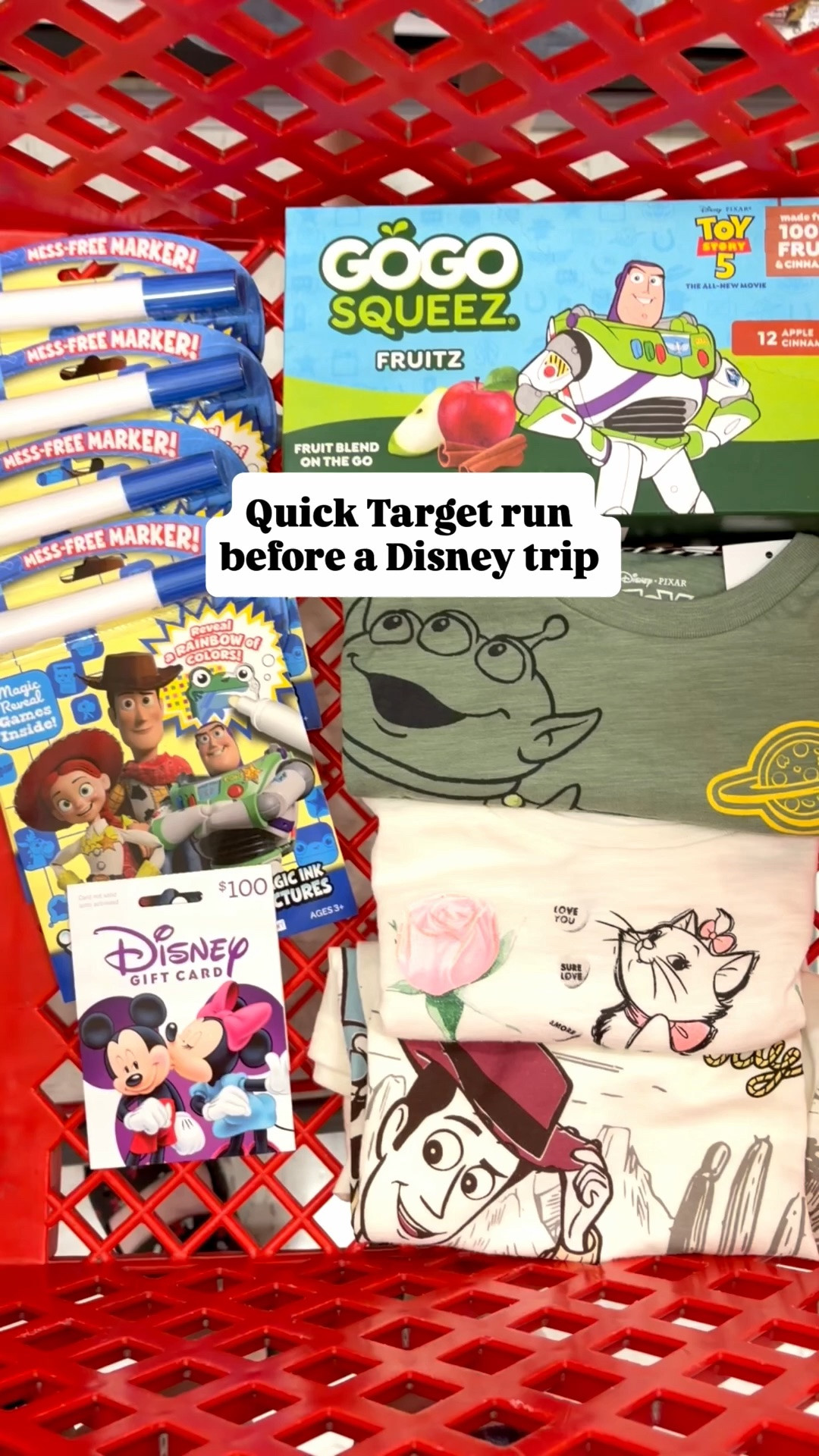 Quick Target run before our Disneyland trip to get Toy Story GoGoSqueez pouches, Disney shirts for my kids, Toy Story Imagine Ink coloring, and a Disney gift card (they’re 5% off if you use your Target credit card!)

#LTKmomlife #LTKTravel #LTKKids