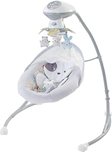 Fisher-Price Sweet Snugapuppy Swing, Dual Motion Baby Swing with Music, Sounds and Motorized Mobi... | Amazon (US)
