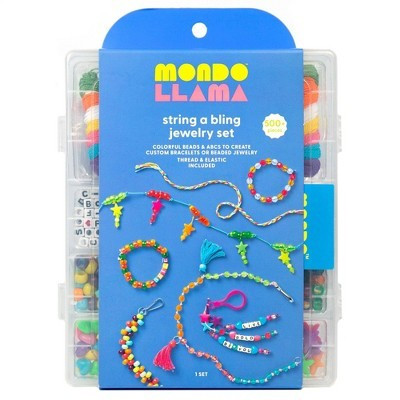 502pc String A Bling Jewelry Set - Mondo Llama™: DIY Bead Kit for Bracelet Making & Friendship Bracelets | Target