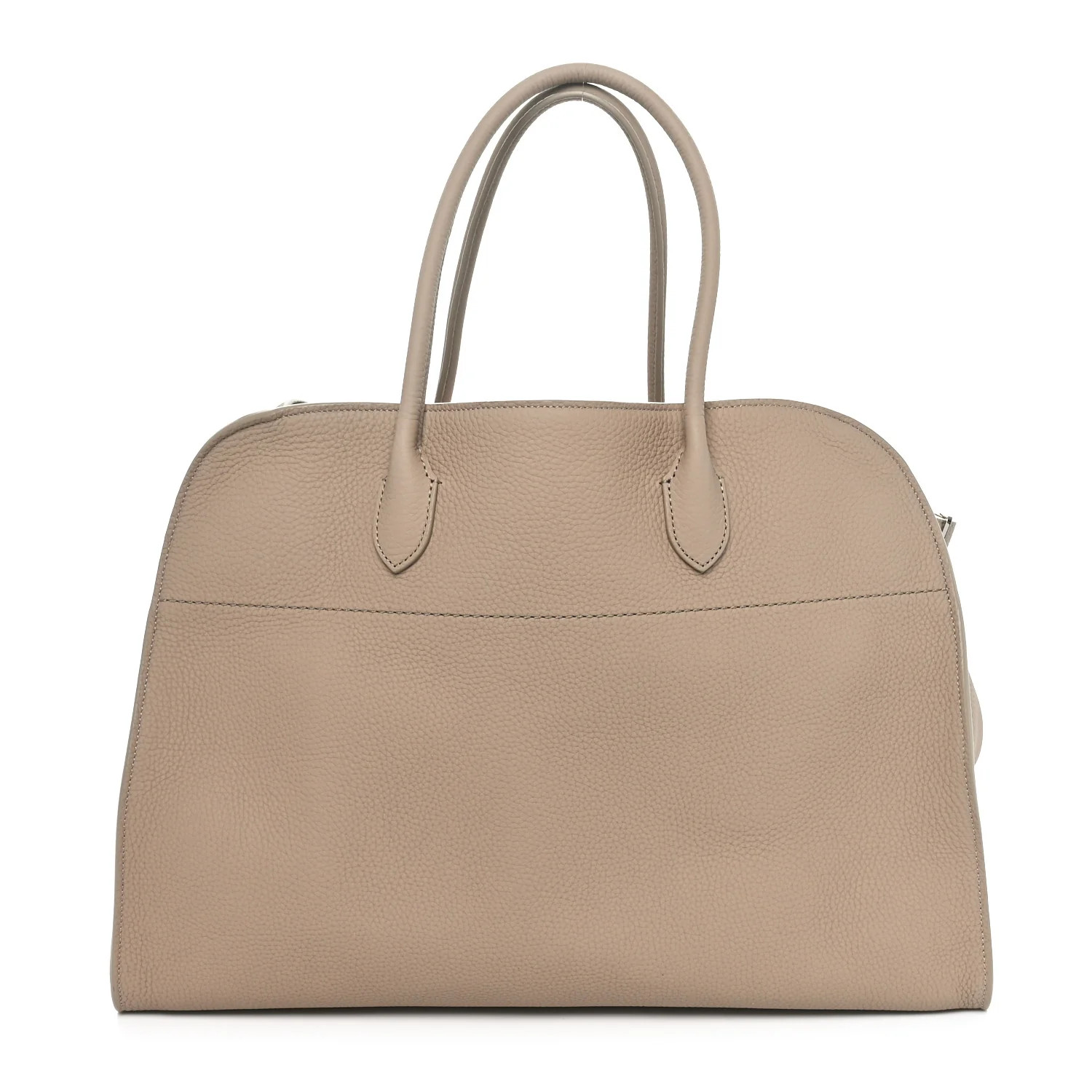 Matte Grained Calfskin Soft Margaux 17 Dark Taupe | FASHIONPHILE (US)