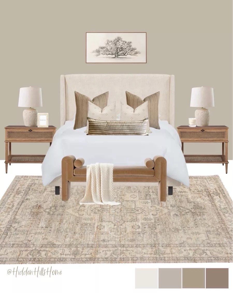 Neutral master bedroom mood board, bedroom rug, home decor ideas, nightstands, primary bedroom design inspo, bedroom decor ideas #bed


#LTKSaleAlert #LTKSeasonal #LTKHome