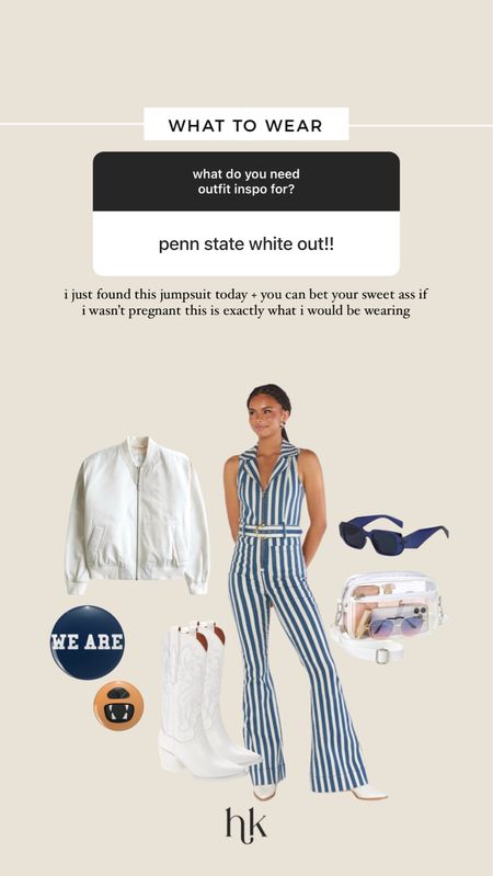 Penn state whiteout gameday outfit 

#LTKfindsunder100 #LTKSeasonal #LTKU