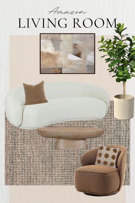 Amazon neutral living room decor and furniture! The neutral rug and neutral artwork are perfect together! The price of the faux fiddle leaf has gone down! 

Amazon home decor
Amazon home finds
Neutral living room decor
White sofa 
Abstract art

#LTKFindsUnder50 #LTKFindsUnder100 #LTKHome