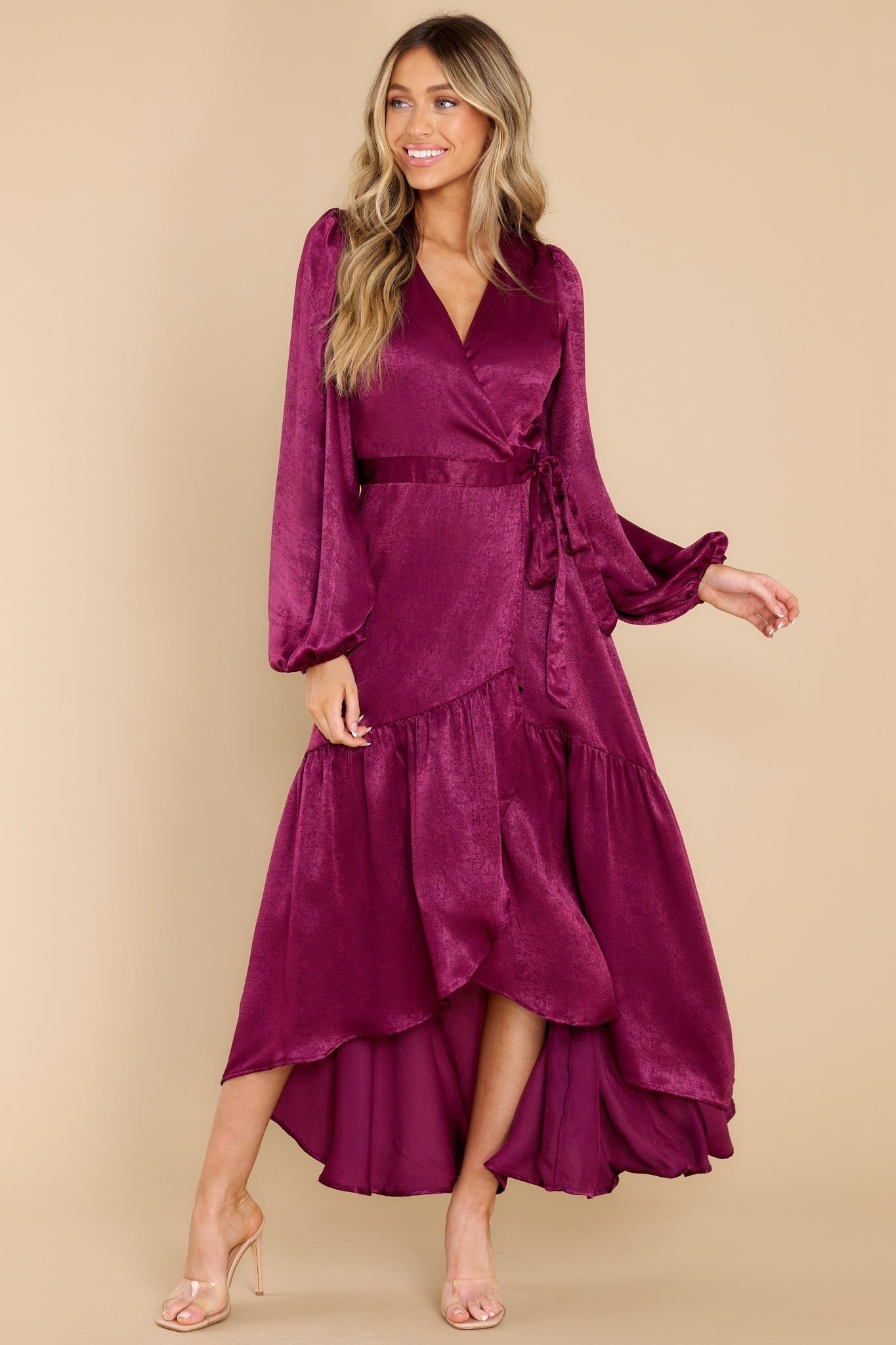 You Enchant Me Sangria Maxi Dress | Red Dress 
