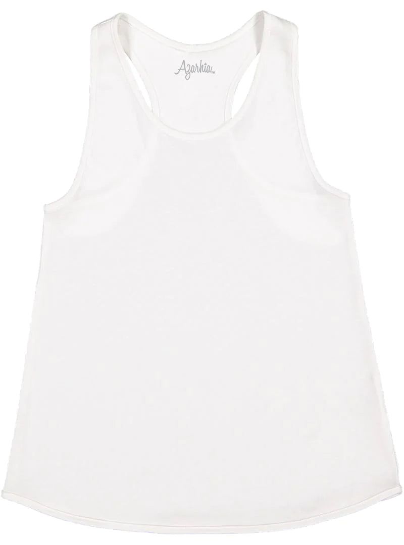 Azarhia Kids Racer Back Tank Top - White | JoJo Mommy