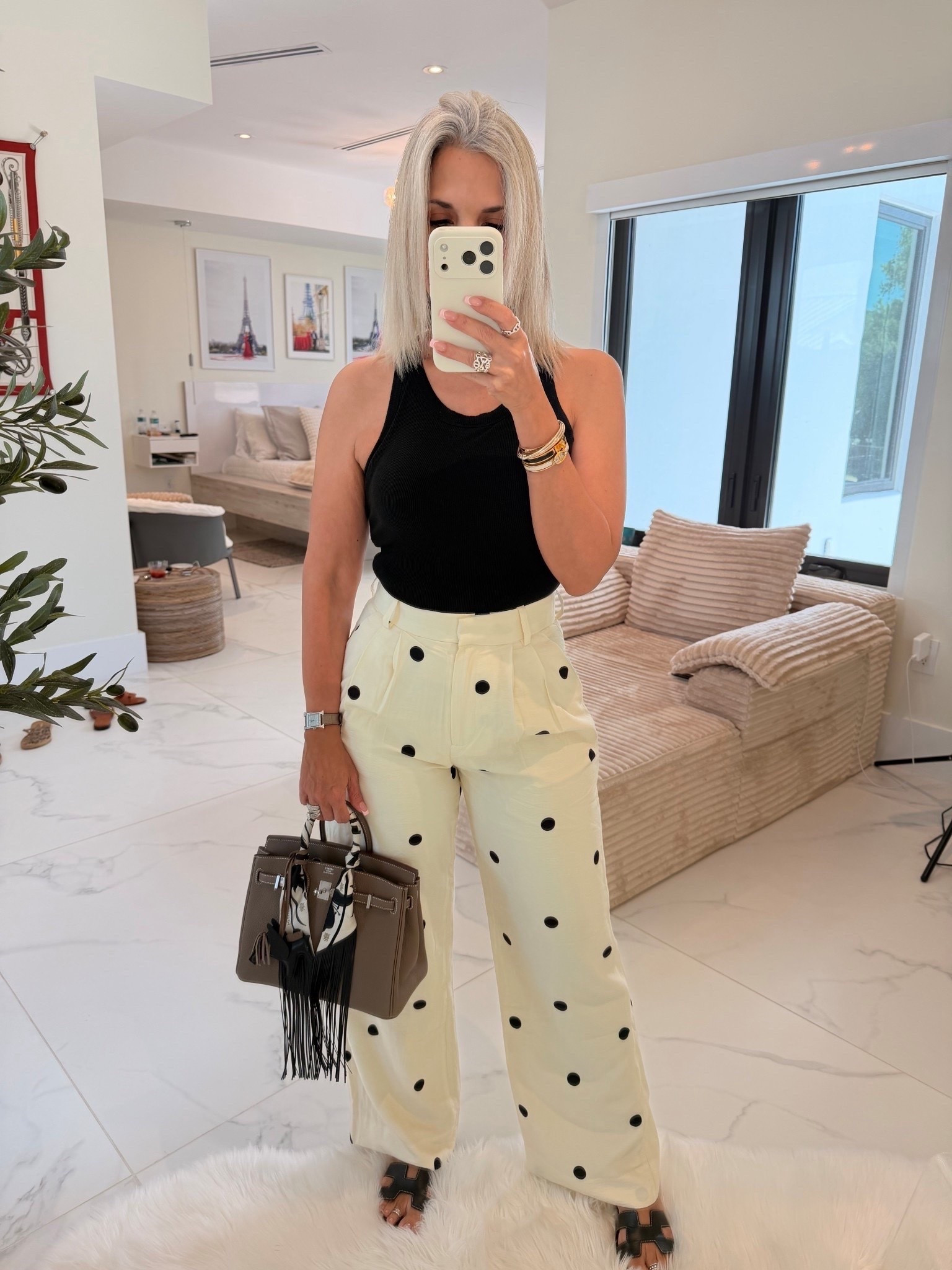Perfect Match, My Abercrombie Crepe wide leg trousers, bra-free tank and Birkin

#LTKgrwm #LTKootd