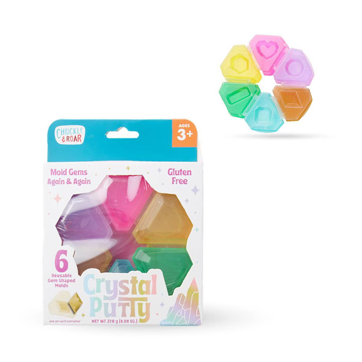 Chuckle & Roar 6 Colors Crystal Putty | Target