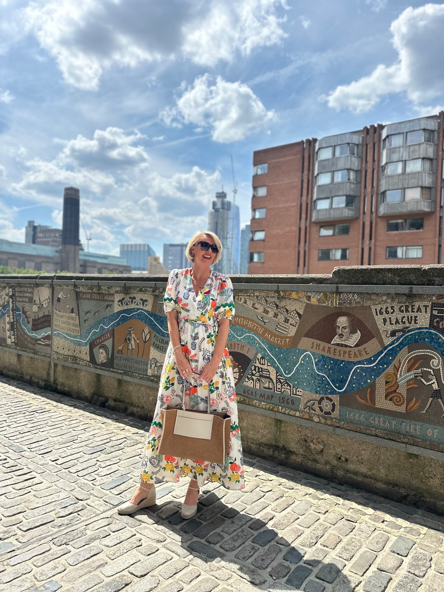 Summer style with a gorgeous print dress and a brilliant bag which is the perfect size 

#LTKeurope #LTKsummer