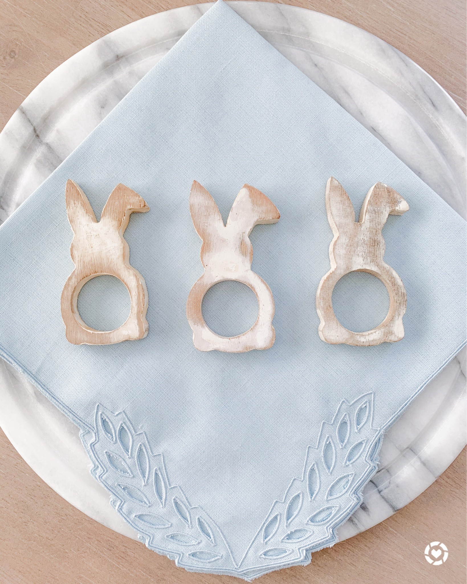 Easter napkin rings 🩵

#LTKHome #LTKSaleAlert
