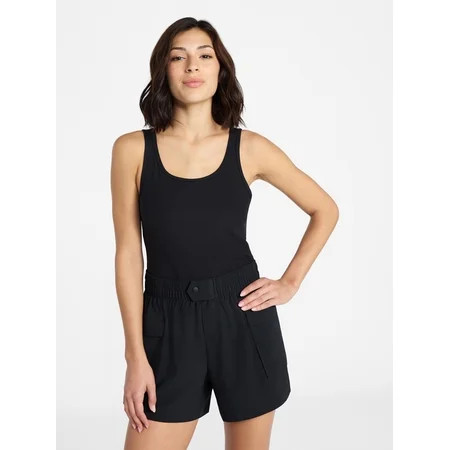 Avia Women's Mixed Media Active Romper, Sizes XS-XXXL | Walmart (US)
