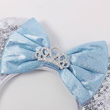 Mouse Ears Headband, Princess Ears for Women Adult Kids, Sequin Headband Park Ears Trips Party Co... | Amazon (US)