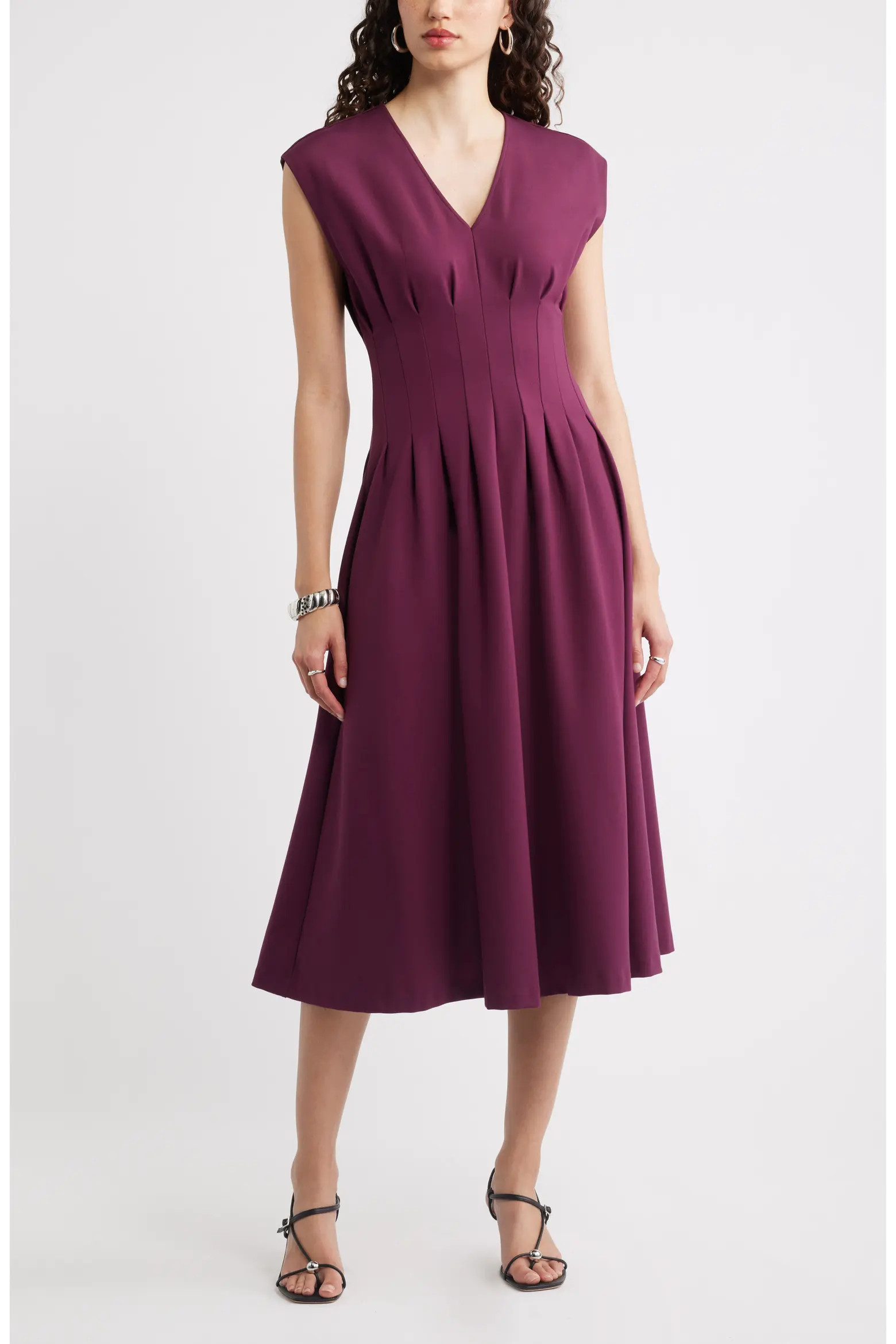 Nordstrom Seamed Ponte V-Neck Dress (Women) | Nordstrom | Nordstrom