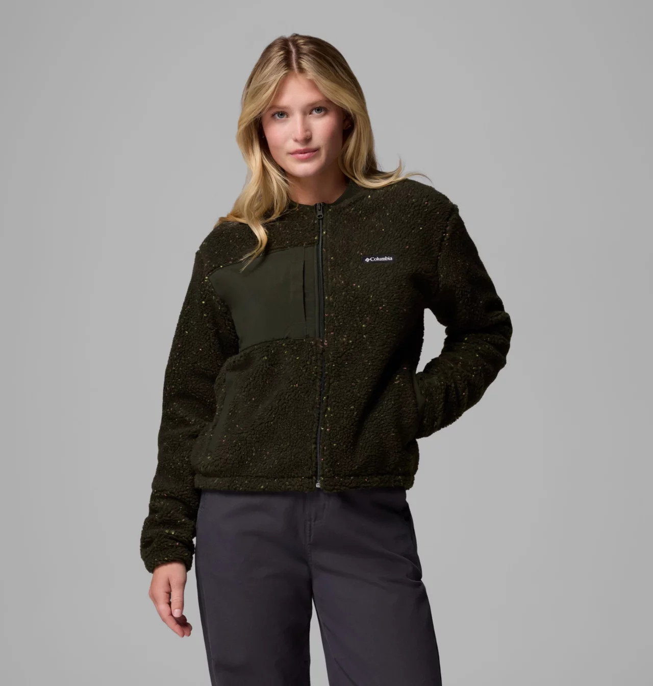 Women's Stellar Path™ Fleece Bomber Full Zip Jacket | Columbia Sportswear