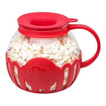 Glass Microwave Popcorn Popper | World Market