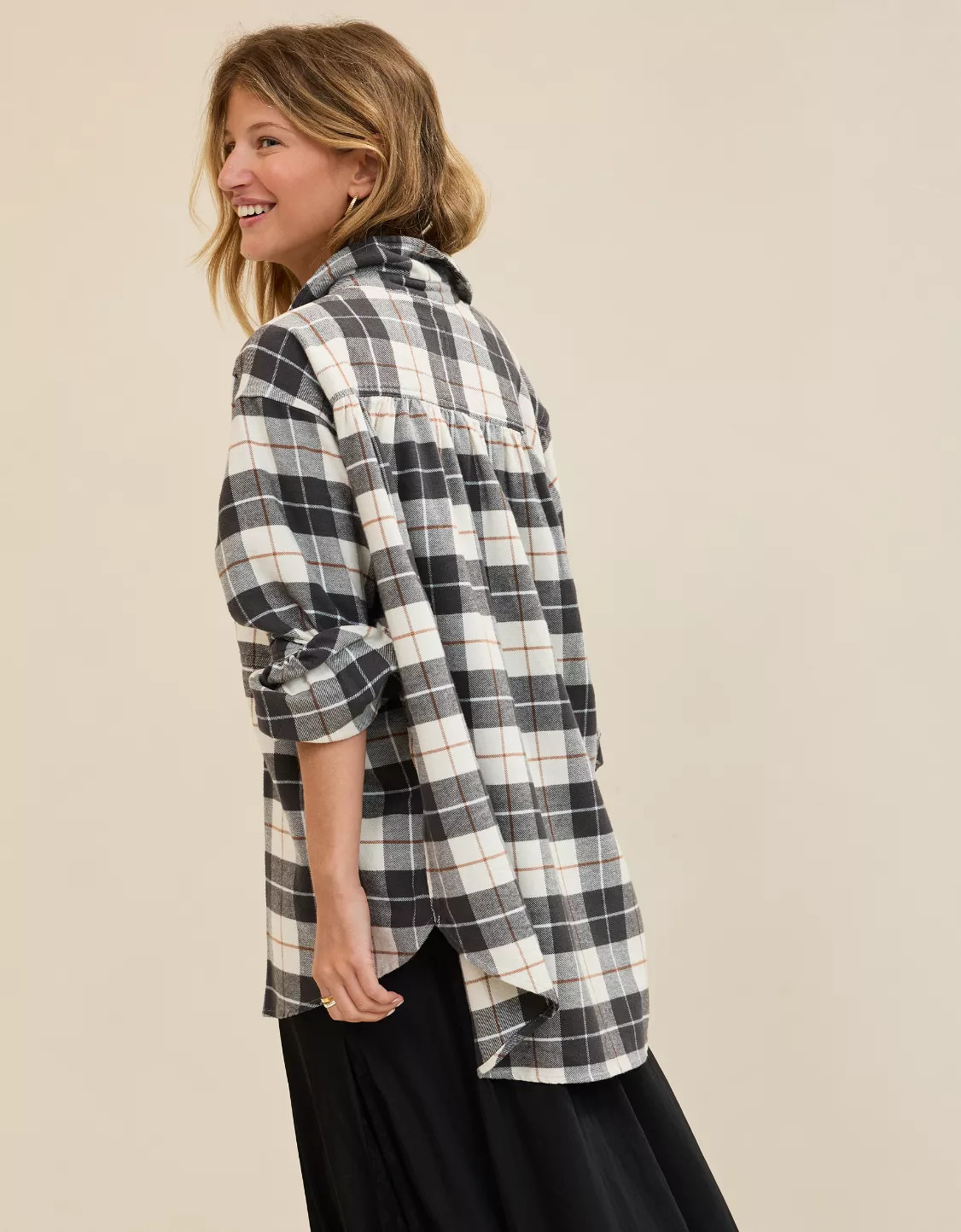 Aerie Anytime Fave Flannel Button Down Shirt | Aerie
