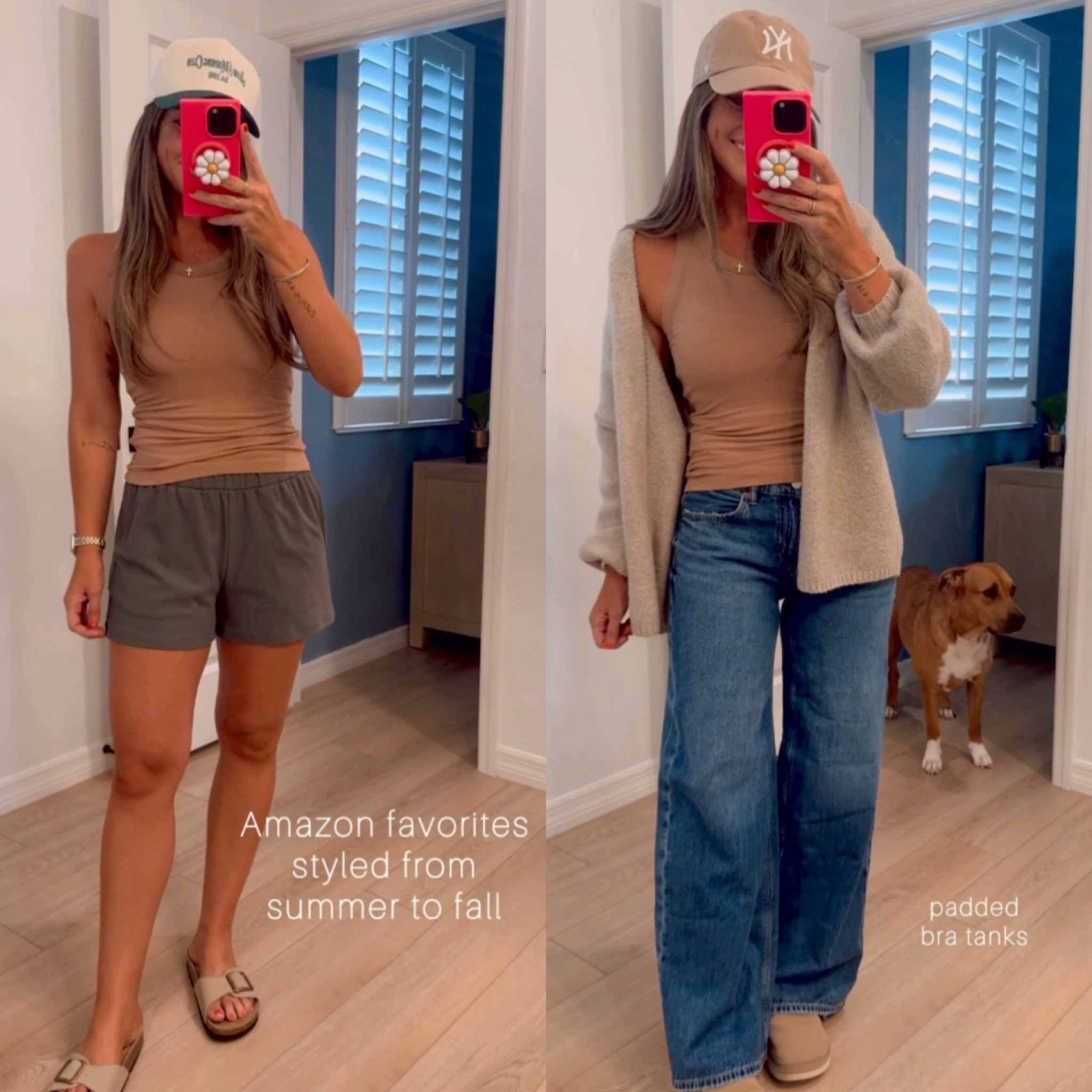 Some of my top closet staples (ALL AMAZON!) styled for summer & fall to give you styling ideas for when you’re ready to transition your wardrobe to fall. I love styling items multiple ways, to get the most bang for my buck when it comes to buying clothes! I hope this is helpful and gives you some inspo. 🫶🏻 All of these items are such versatile staples, you can come up with so many ways to wear them. Sizing help: I’m in a 0 in the baggy low rise jeans / 0 SHORT in the cuffed pair / my true small in every other item except XS in the green pants. I suggest ordering down a size in both jeans and the Amazon pants too. Lmk if you have any qs! #styleideas #outfitideas #falltransition #businesscasual #teacheroutfit #outfitinspo #amazonfinds #amazonoutfits #neutraloutfits #closetstaples #workwearoutfit #wfhstyle #momoutfits 