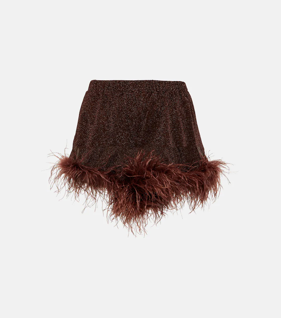 Lumière Plumage high-rise shorts | Mytheresa (US/CA)