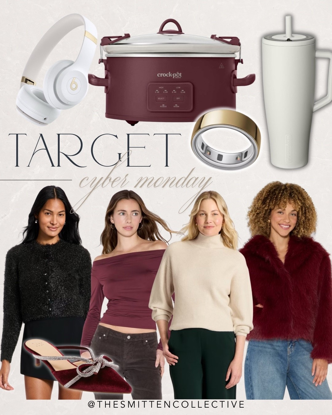 Target cyber Monday deals! Grab these fashion and home finds on sale right now!! ✨🤍

Target, target fashion, target home, crock pot, winter fashion, brumate, beats, oura ring, holiday outfit 

#LTKHoliday #LTKSaleAlert #LTKCyberWeek
