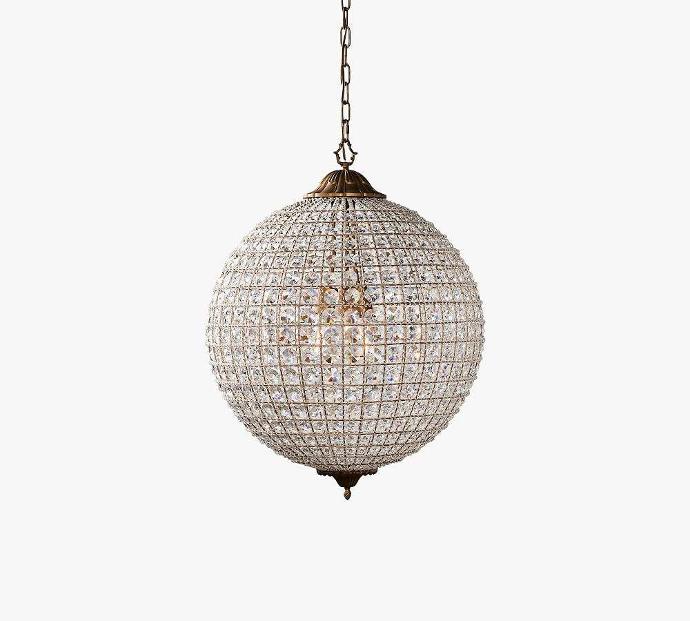 Hersch Crystal Round Chandelier | Pottery Barn (US)