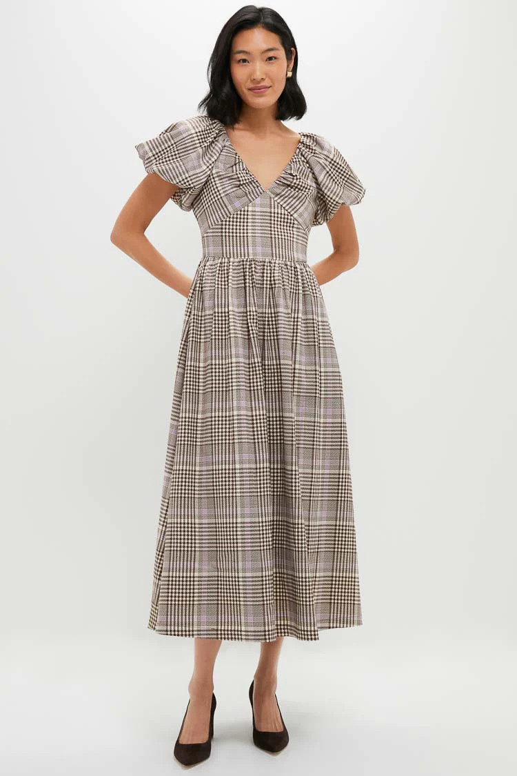 Brown Taupe Lavender Charleigh Maxi Dress | Tuckernuck (US)