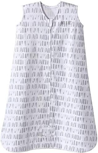 Amazon.com: HALO Sleepsack Cotton Wearable Blanket, TOG 0.5, Squares and Triangles, Grey, Medium ... | Amazon (US)