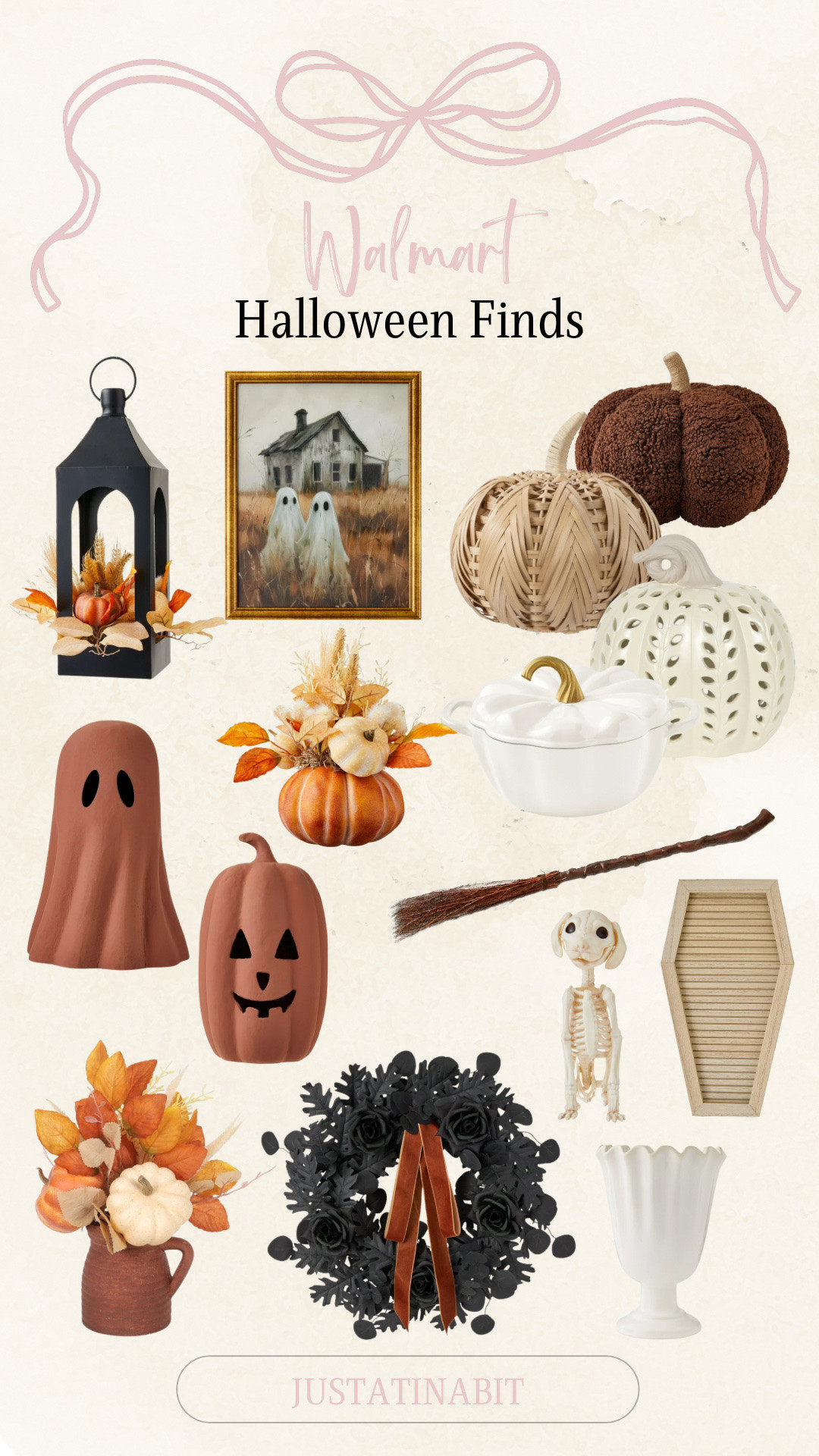 Walmart Halloween Finds! 

Pumpkin Brown  and Coffin-Shaped Letter Board Tabletop Decor, pumpkin, black wreath, Foam Pumpkin with Fall Foliage, lantern, Cast Iron Dutch Oven, framed wall decor, vase

#LTKSeasonal #LTKFindsUnder50 #LTKHome