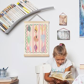 FDHSPAAM Abstract Sea Shell Beach Wall Art Decor, Beach Room House Decor, Modern Colorful Seashel... | Amazon (US)