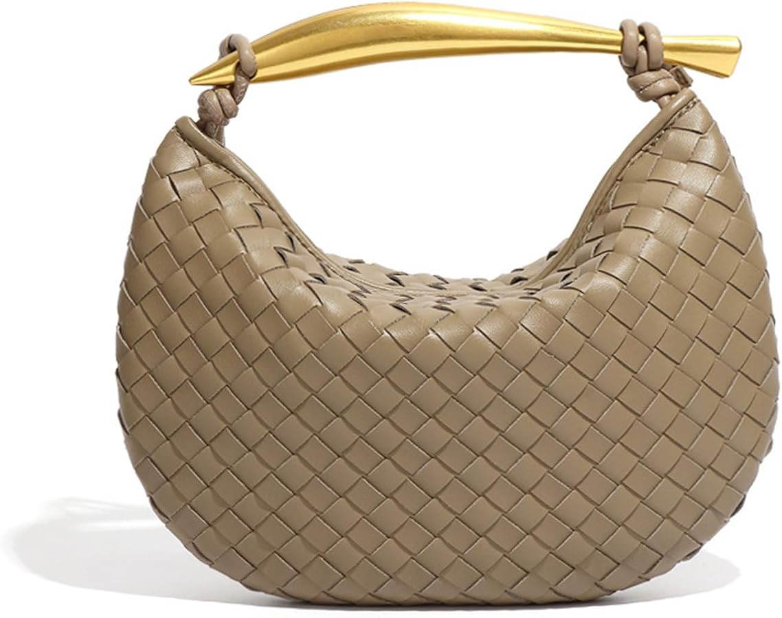 Sac à main tissé en polyuréthane souple fait à la main pour femme - Léger et tendance - Vert... | Amazon (CA)