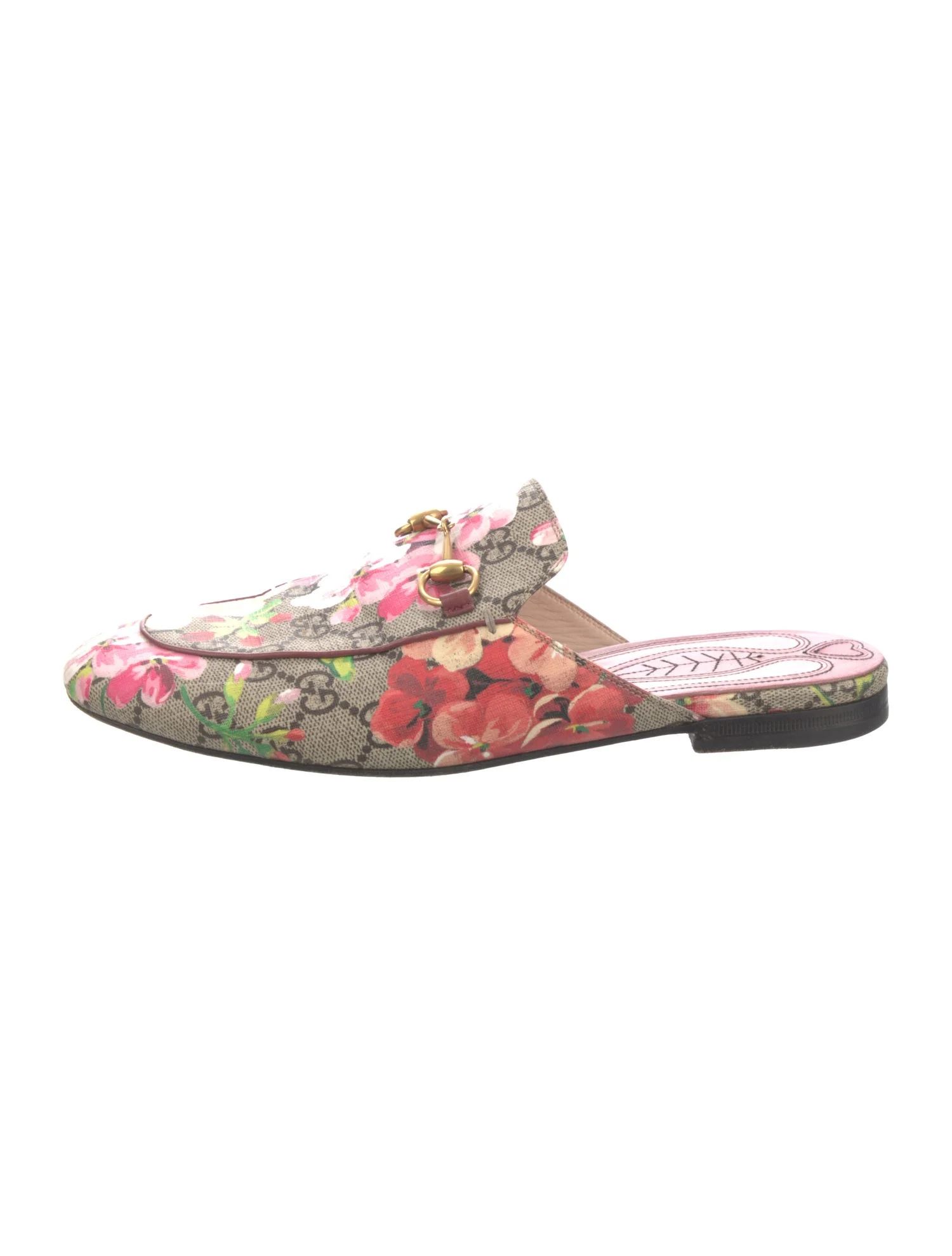 Horsebit Accent Floral Print Mules | The RealReal