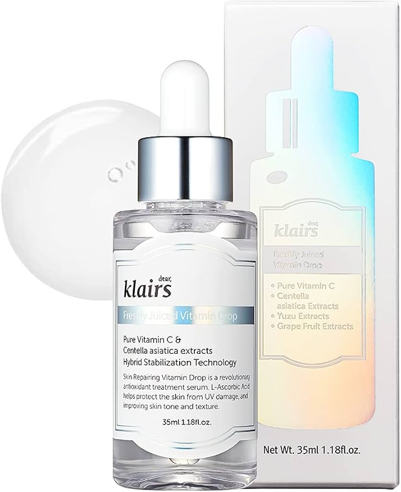 Kklairs Gotas de vitamina de jugos frescos, vitamina C 5% pura, suero de vitamina C, 1.18 oz | Amazon (US)