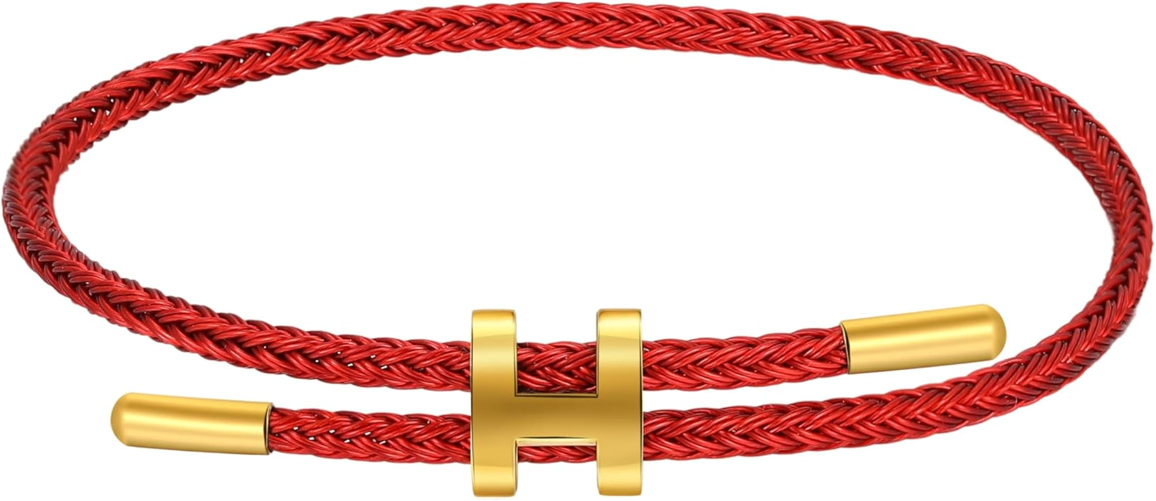 AIMADE Bracelets for Women Adjustable Charm Bracelet, 18k Gold-plated Buckle Design Titanium Stee... | Amazon (US)