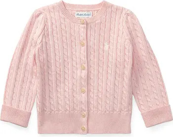Ralph Lauren Cotton Mini Cable Cardigan | Nordstrom | Nordstrom