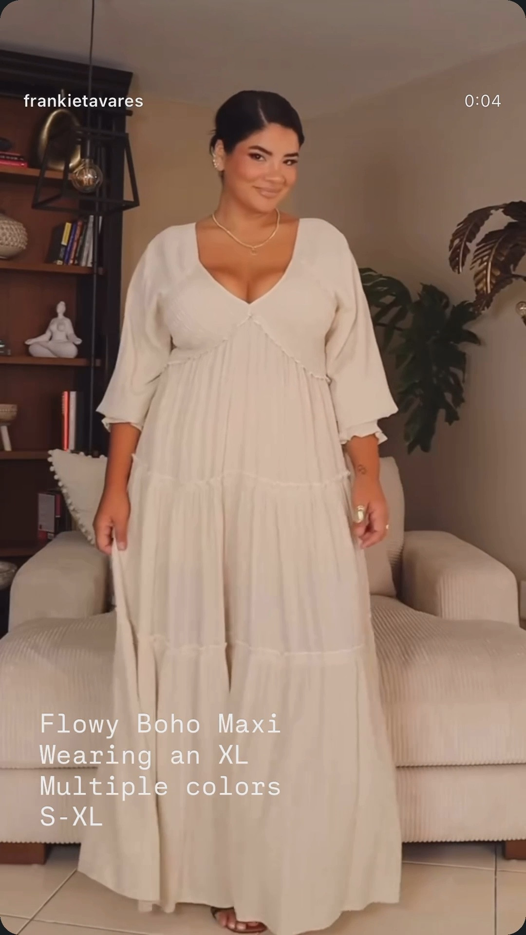 Spring + summer staple 🌸 This flowy, airy maxi dress is everything — lightweight, flattering, and so easy to wear. It drapes beautifully and gives that effortless, feminine vibe. Dress it up with heels or keep it casual with sandals for an everyday look 🤍

#LTKStyle #LTKSpring #AmazonFashion #MaxiDress #FlowyDress #EffortlessStyle #SpringOutfit #AmazonFinds #FlatteringFit #OOTD


#LTKMidsize #LTKspring #LTKootd