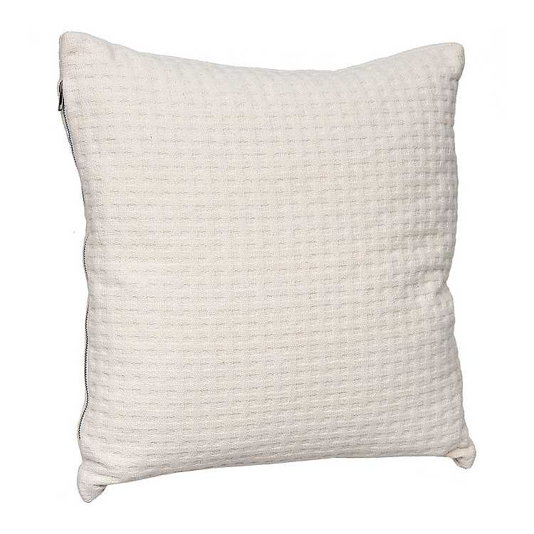 Cream Waffle Weave Pillow | Kirkland's Home