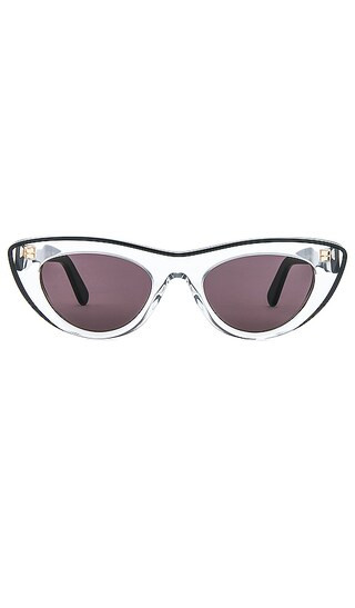 Celeste Cateye Sunglasses in Black | Revolve Clothing (Global)